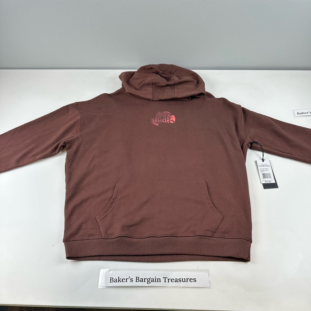 Prime Easentials Chocolate Brown Hoodie Sweater